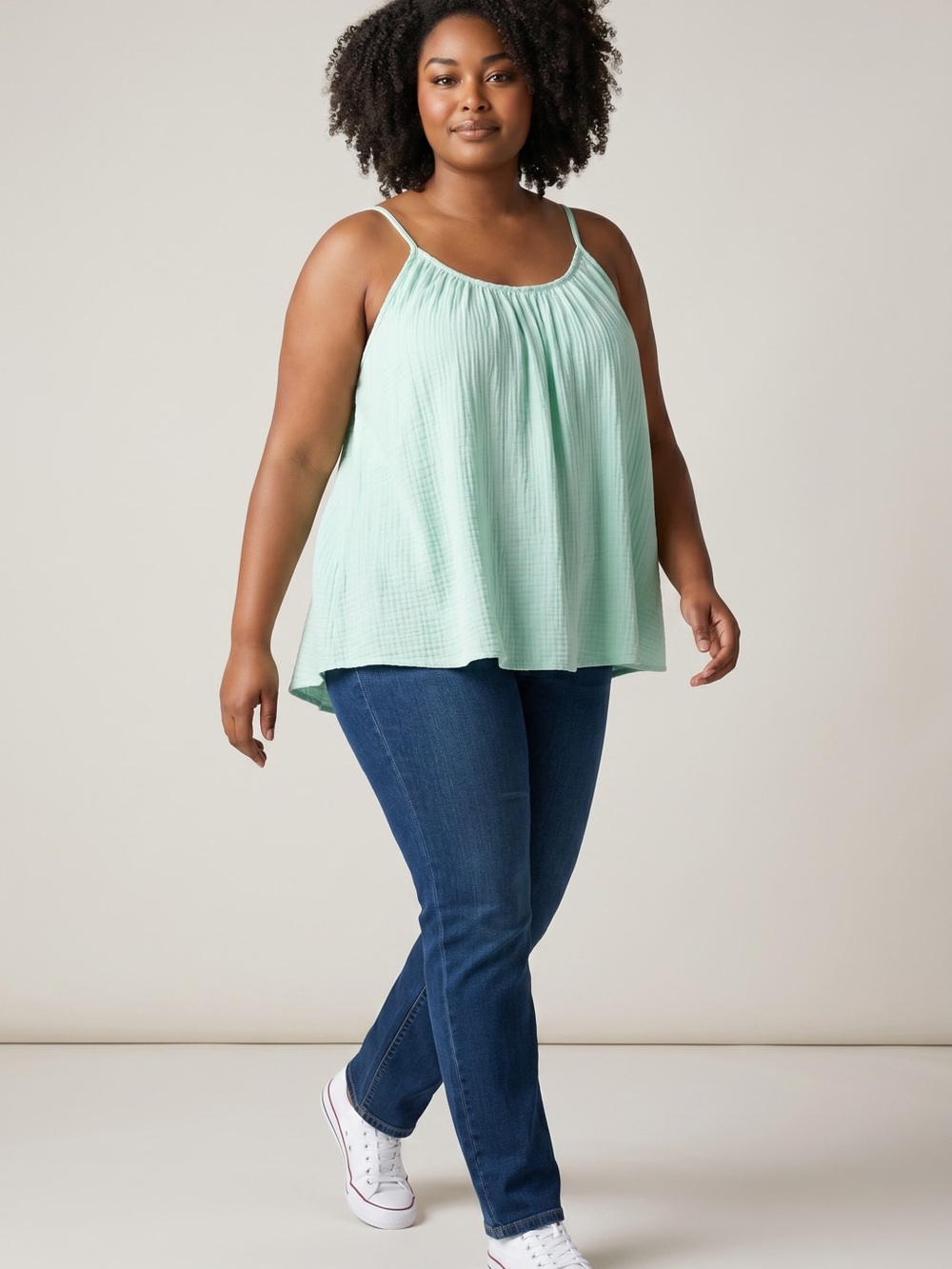 Universal Thread - NWT - Mint Green Braided Neckline Tank
